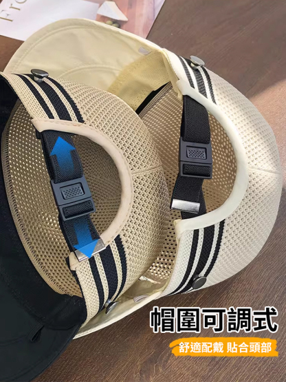 鏤空透氣大帽簷防曬帽