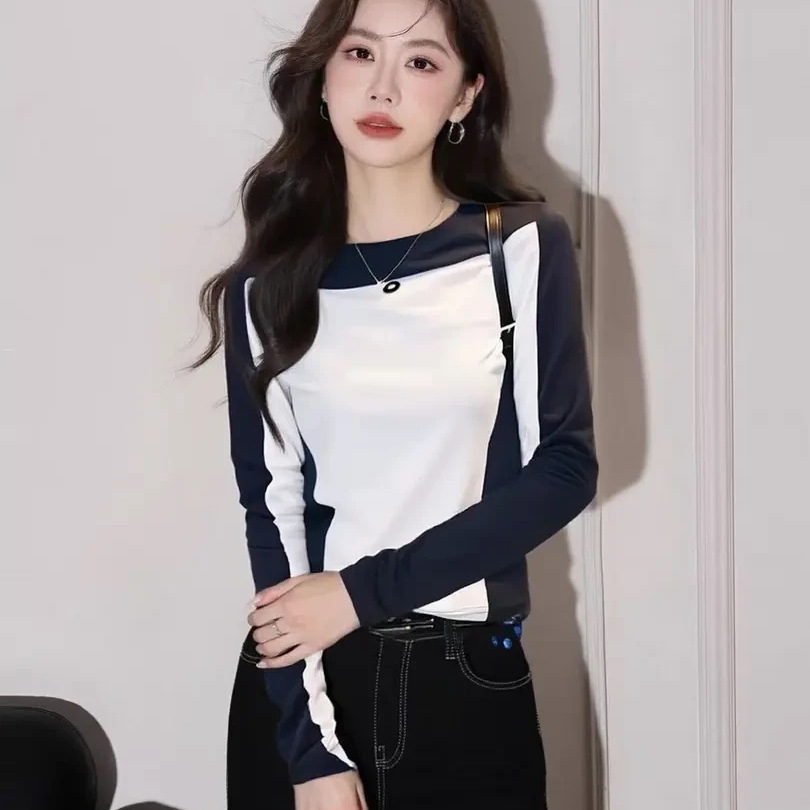 【視覺立瘦10kg】新款設計感百搭打底衫