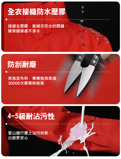 戶外防風防雨男女同款衝鋒衣
