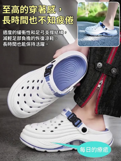 【可增高5cm】沙灘包頭防滑戶外涼鞋