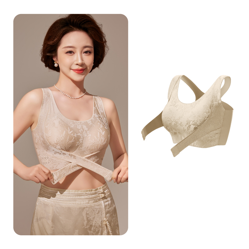 高級典雅前扣提拉聚攏美背文胸