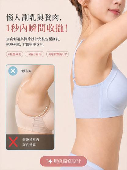 超薄無痕洞洞杯涼感內衣套裝
