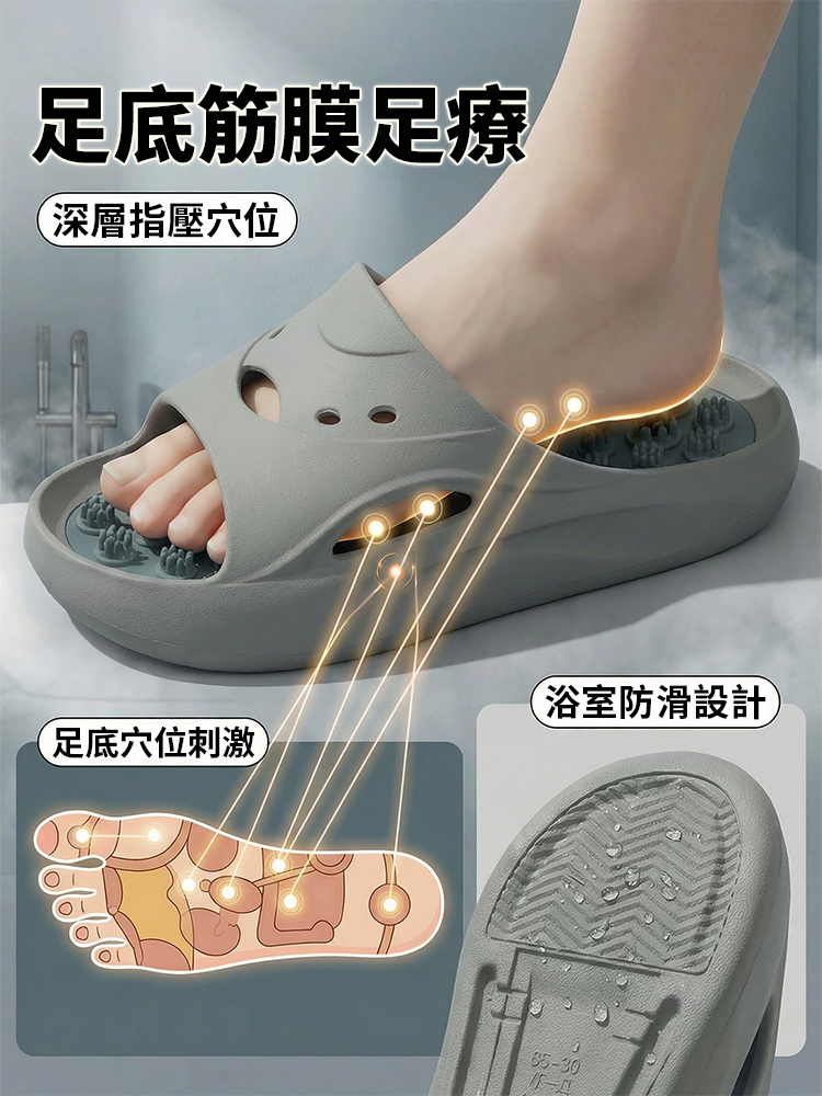 【醫師推薦】磁療按摩拖鞋