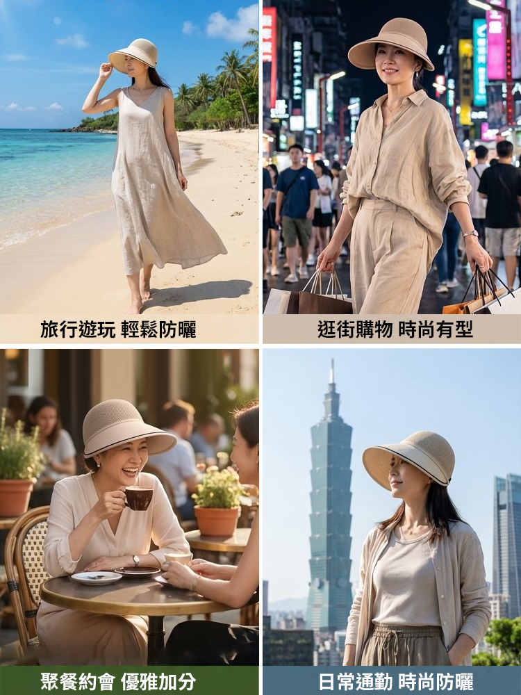 【秒變小V臉】透氣遮陽防曬帽