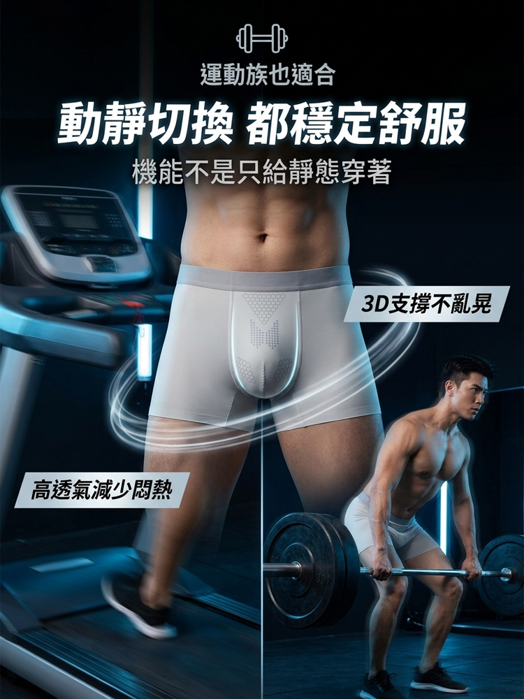 [隨身小空調]10A抗菌透氣速乾內褲