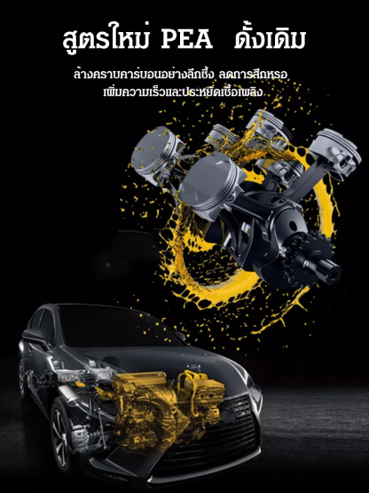 น้ำยาทำความสะอาดเครื่องฟอกไอเสียเชิงเร่งปฏิกิริยาเครื่องยนต์