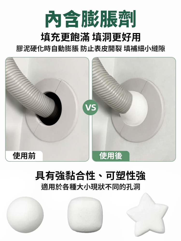 【牢固不漏】防水防霉密封膠泥