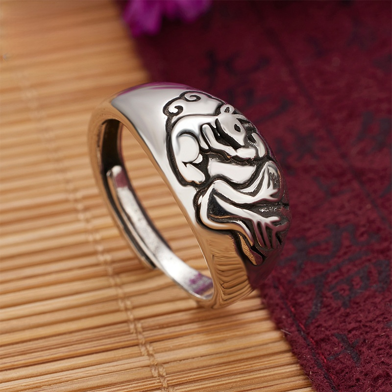 【避歲開運】十二生肖復古銀戒指