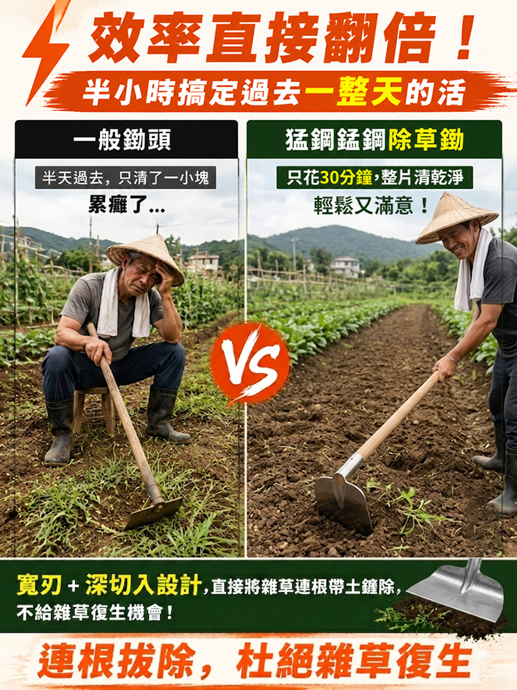 加厚錳鋼除草神器