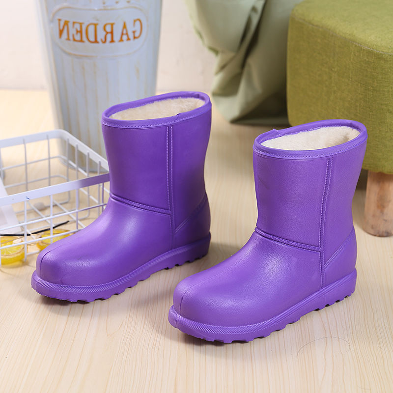 【巨防水！巨保暖！巨防滑！】加絨防寒雨靴