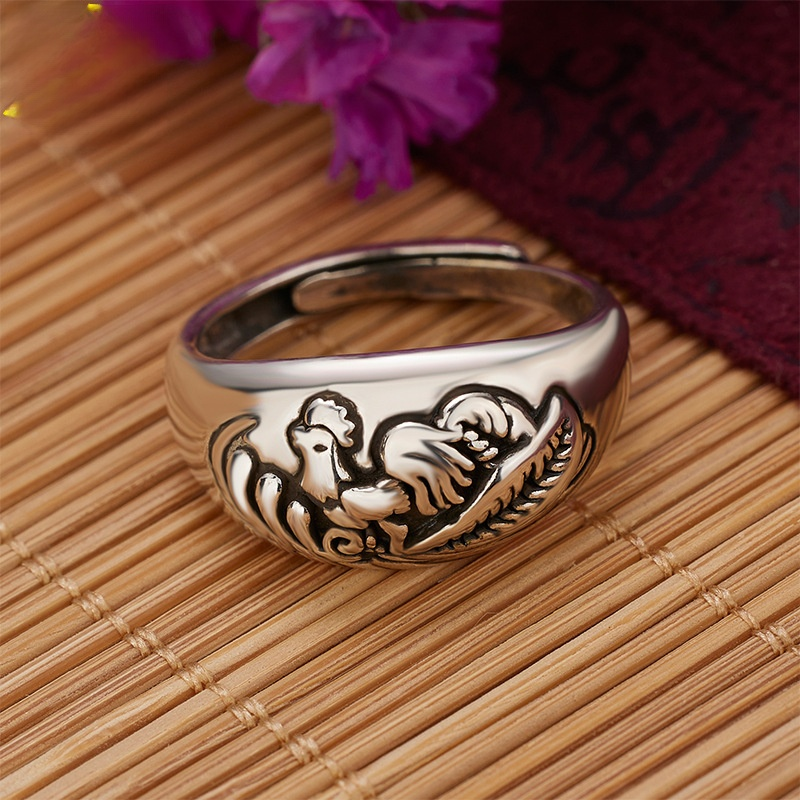 【避歲開運】十二生肖復古銀戒指