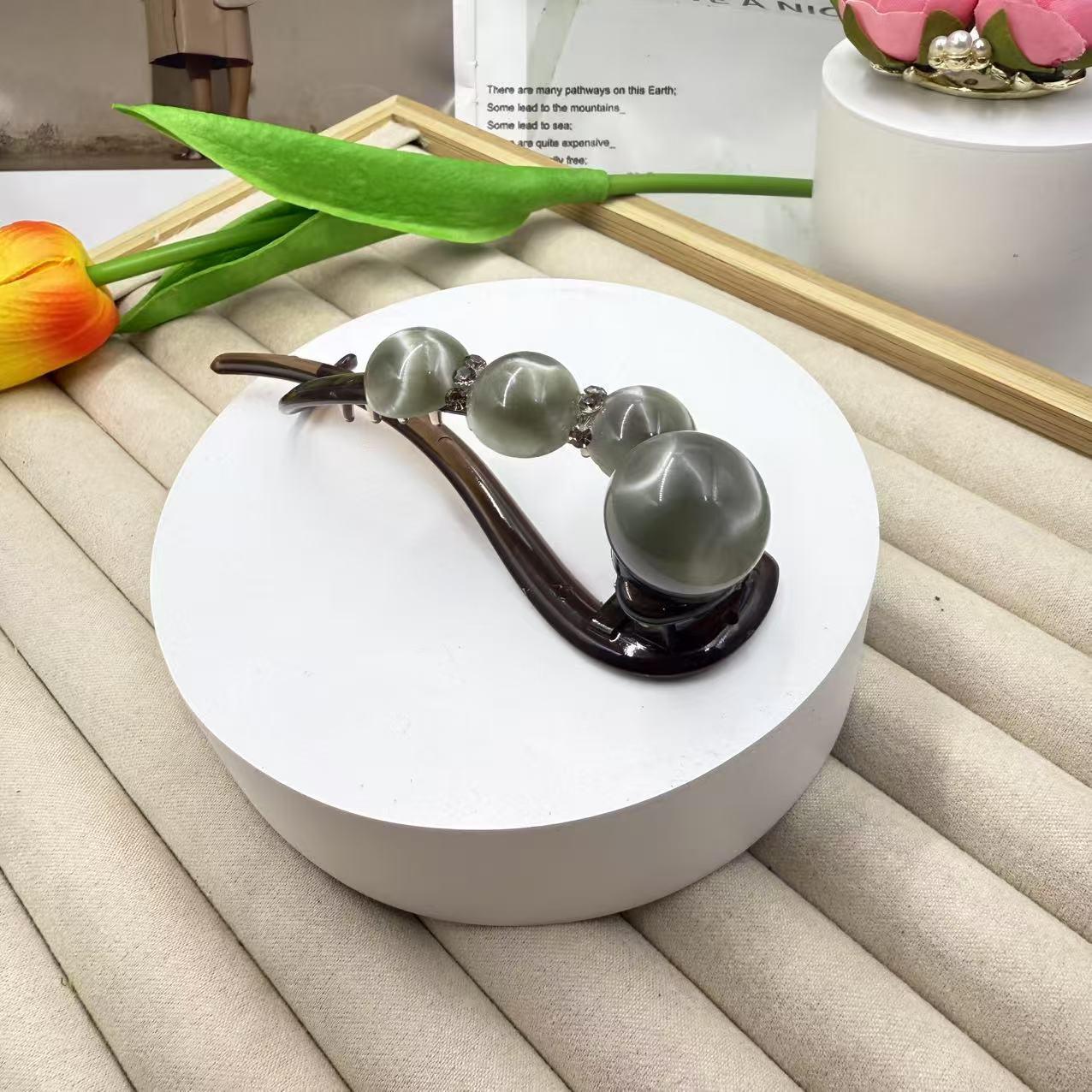 優雅氣質復古珍珠扭扭夾