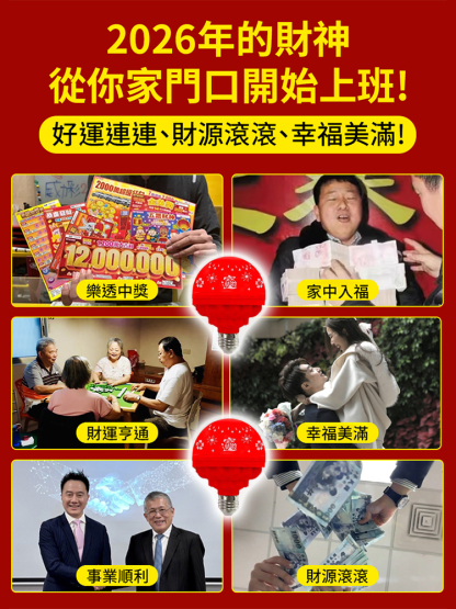 【財福到家】新年發財福字燈
