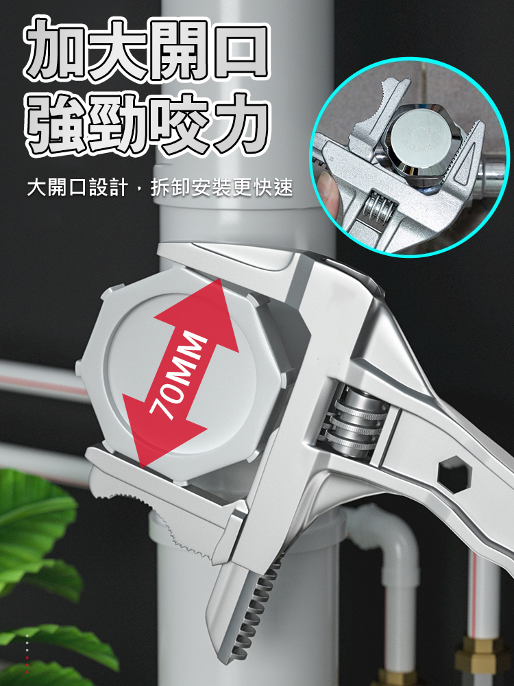 升級版短柄大開口扳手