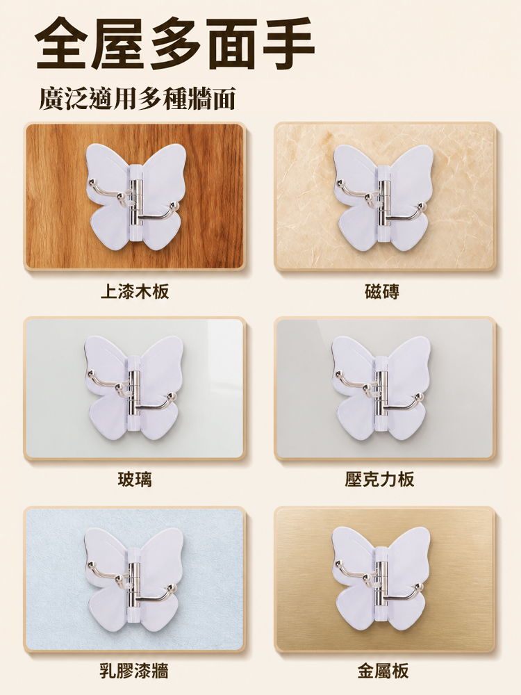 【空間魔術師】免打孔無痕轉角掛鉤