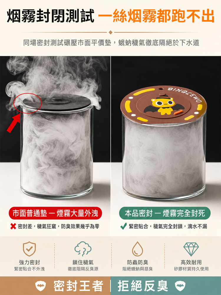 二合一矽膠地漏防臭蓋