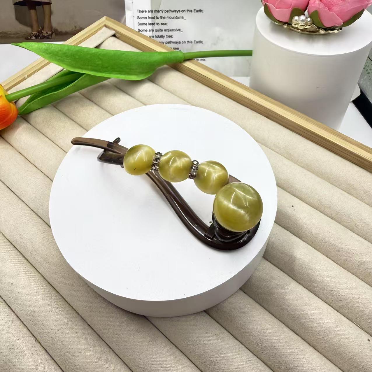 優雅氣質復古珍珠扭扭夾