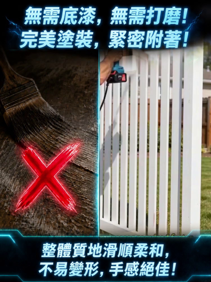 高功率無線鋰電高霧化噴漆槍