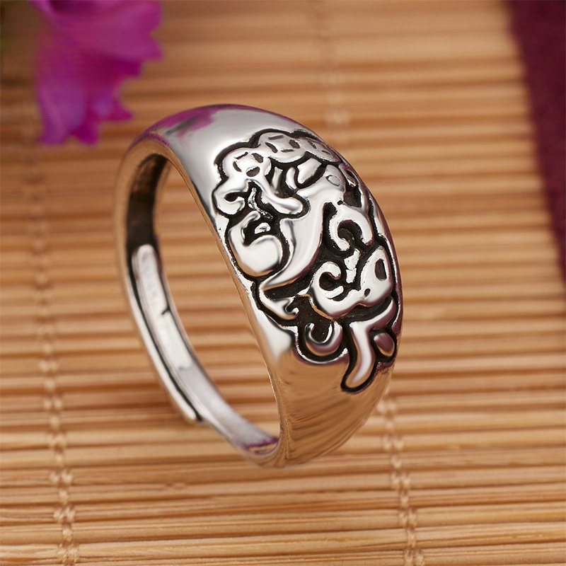 【避歲開運】十二生肖復古銀戒指