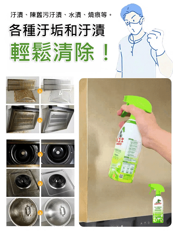 全屋清潔多用途殺菌清潔劑