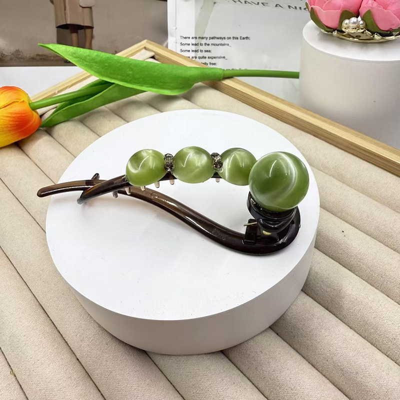優雅氣質復古珍珠扭扭夾