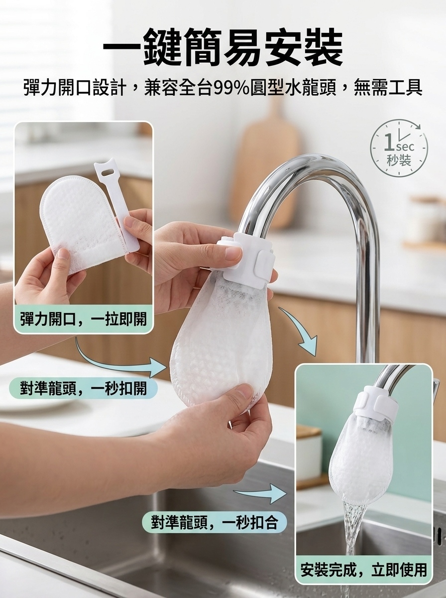 一次性水龍頭過濾棉袋