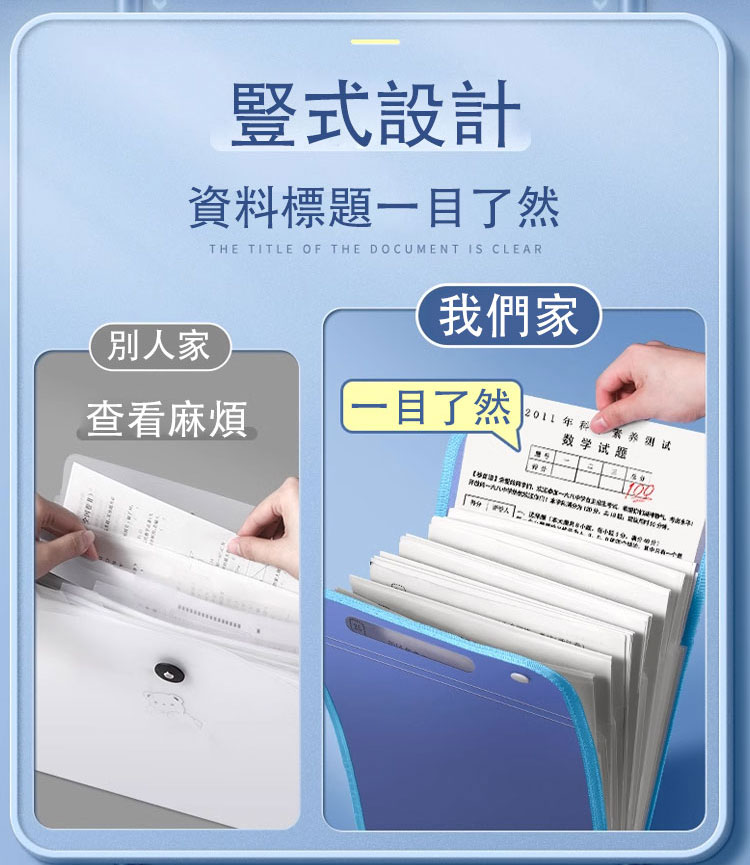 手提式多層文件收納神器