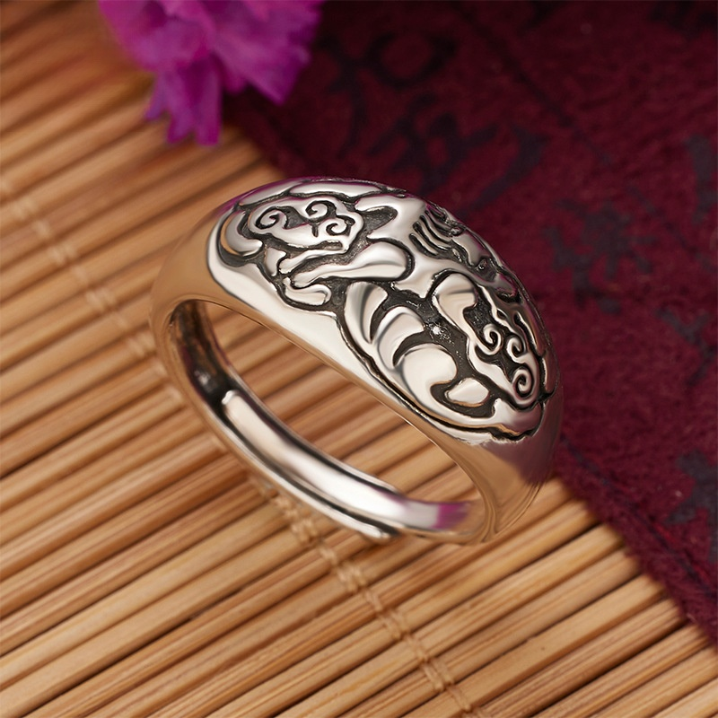 【避歲開運】十二生肖復古銀戒指