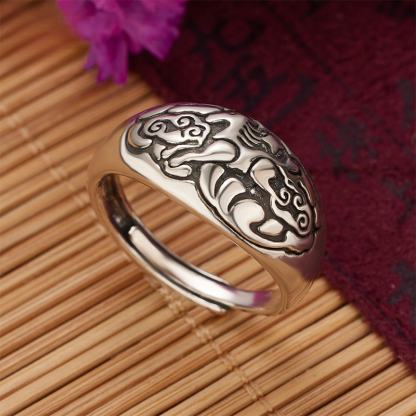 【避歲開運】十二生肖復古銀戒指
