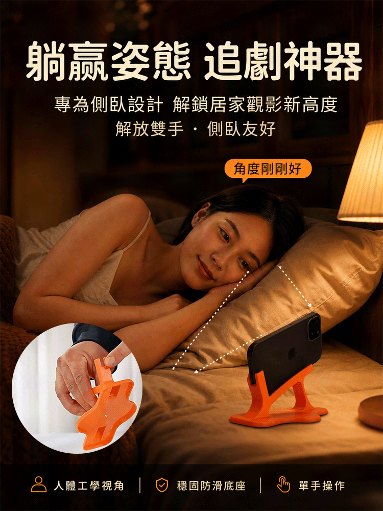 懶人神器側躺手機支架