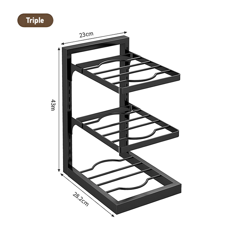 ชั้นวางหม้อและกระทะ
