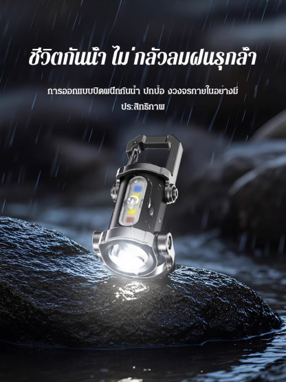 【สามในหนึ่งอเนกประสงค์】SOS ไฟฉุกเฉิน ไฟฉาย พาวเวอร์แบงค์