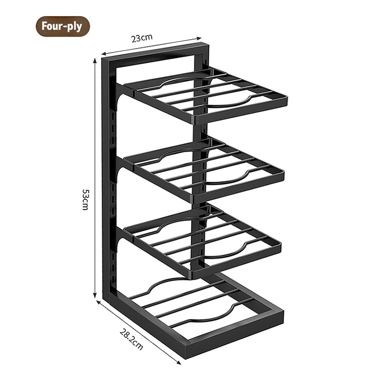 ชั้นวางหม้อและกระทะ