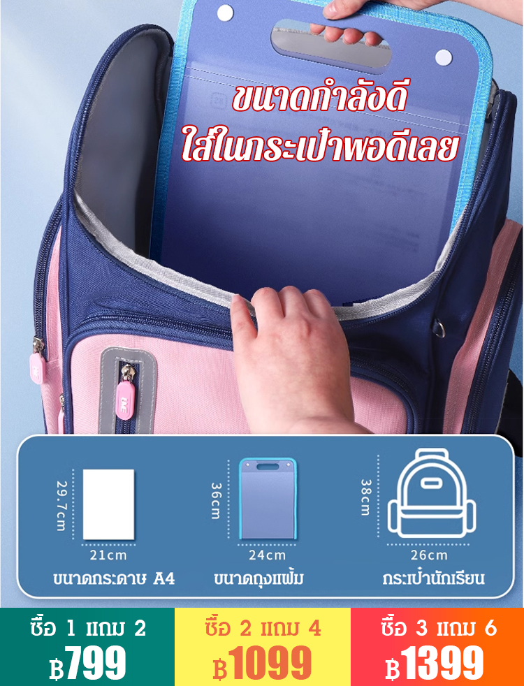 แฟ้มกระเป๋าใส่เอกสาร แบบพกพา หลายช่อง