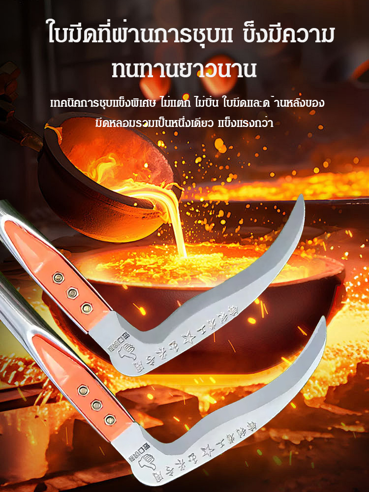 มีดตัดสวนเหล็กแมงกานีสคม