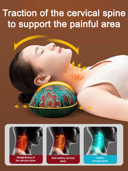 [Protect the cervical vertebrae and help sleep] Electric heating mugwort bone pillow