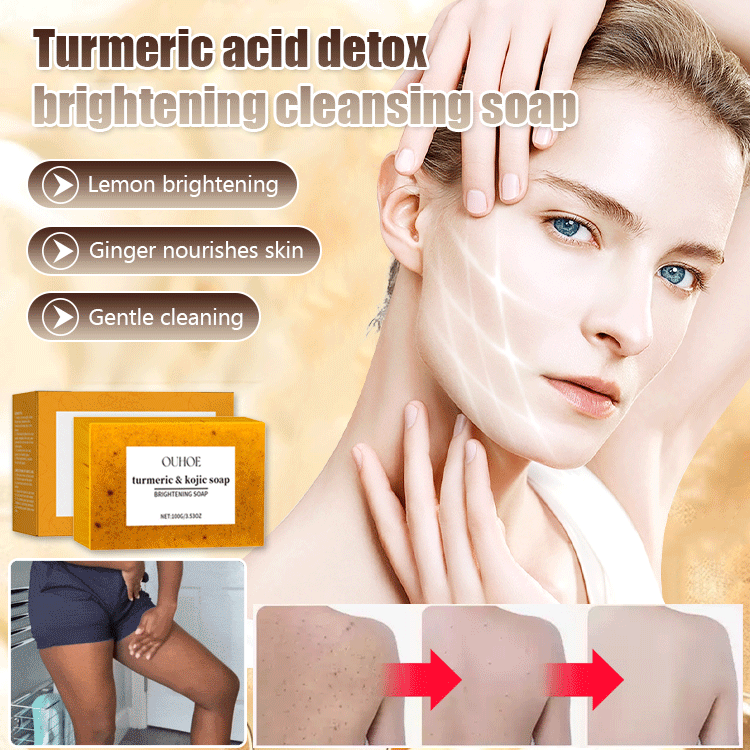 Turmeric Kojic Acid Detoxifying and Brightening Cleansing Facial Soap