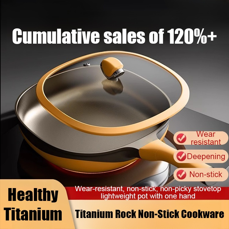 ✨👍Titanium non stick frying pan