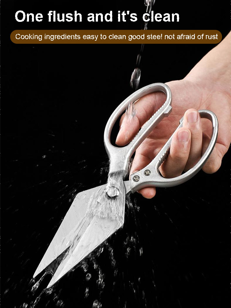 Stainless steel chicken bone shears (plastic handle)