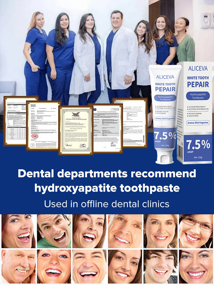 Hydroxyapatite repair toothpaste