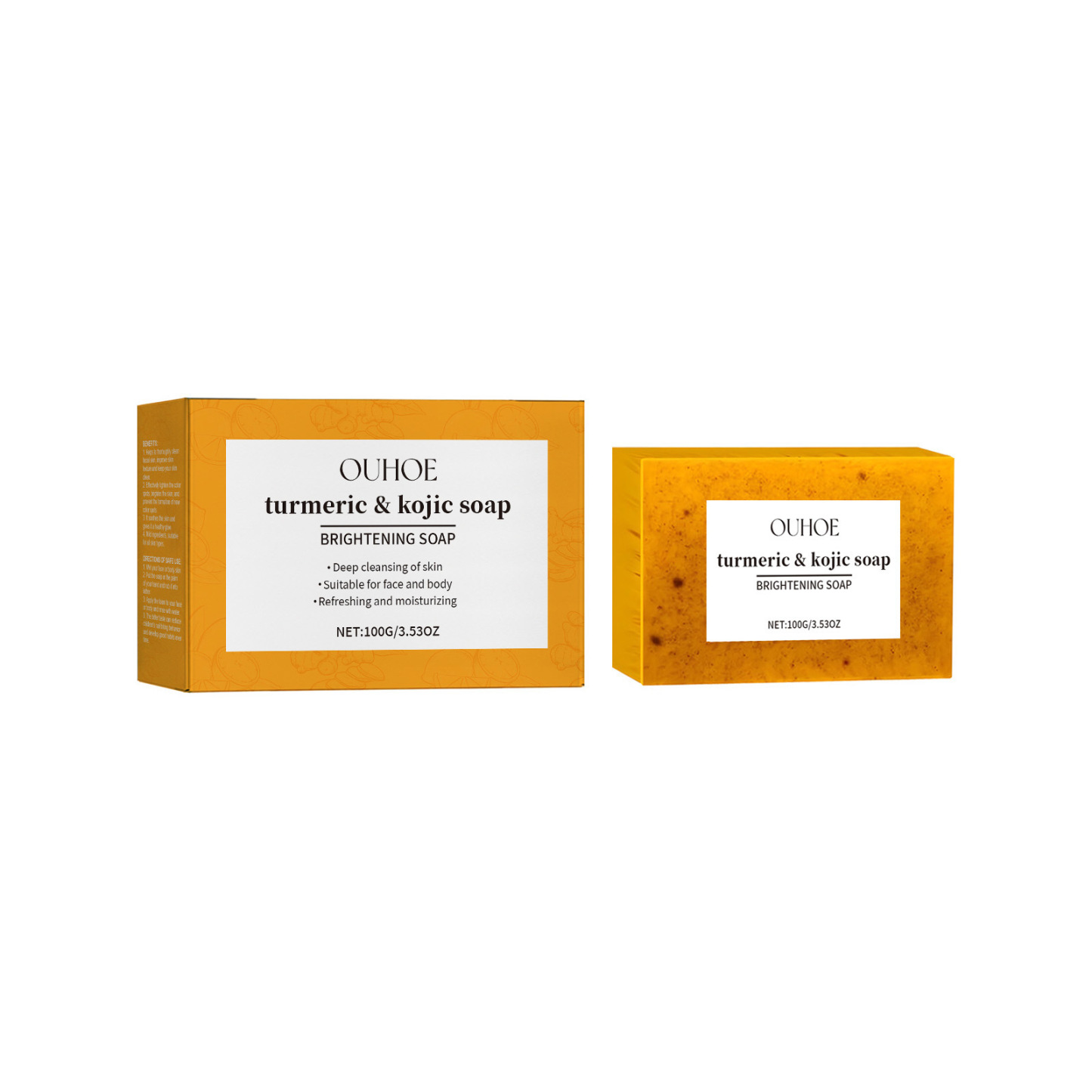 Turmeric Kojic Acid Detoxifying and Brightening Cleansing Facial Soap