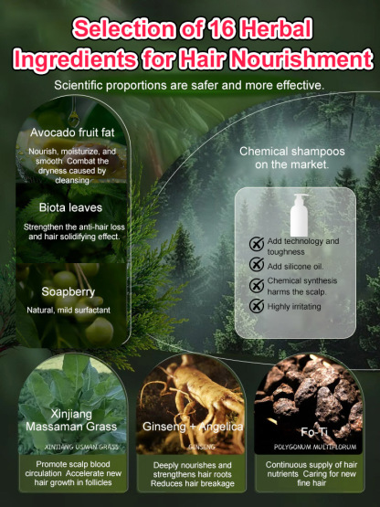 ✨💁‍♀️[Hair Volume Increase] Arborvitae Leaf Hair Thickening Soap