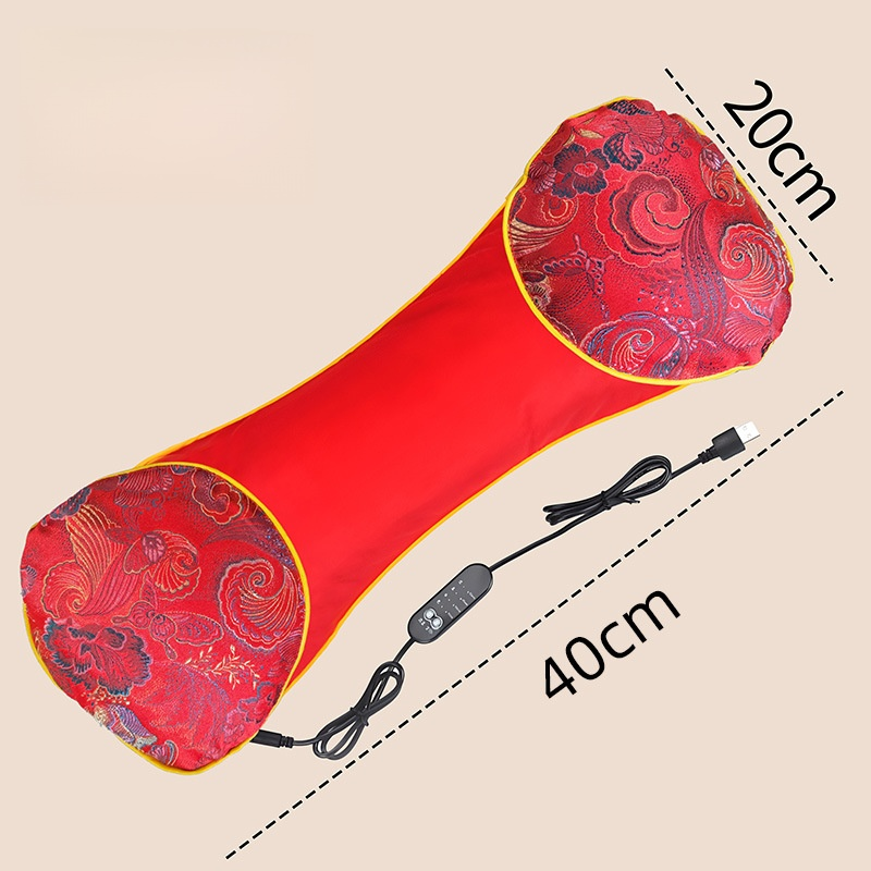 [Protect the cervical vertebrae and help sleep] Electric heating mugwort bone pillow