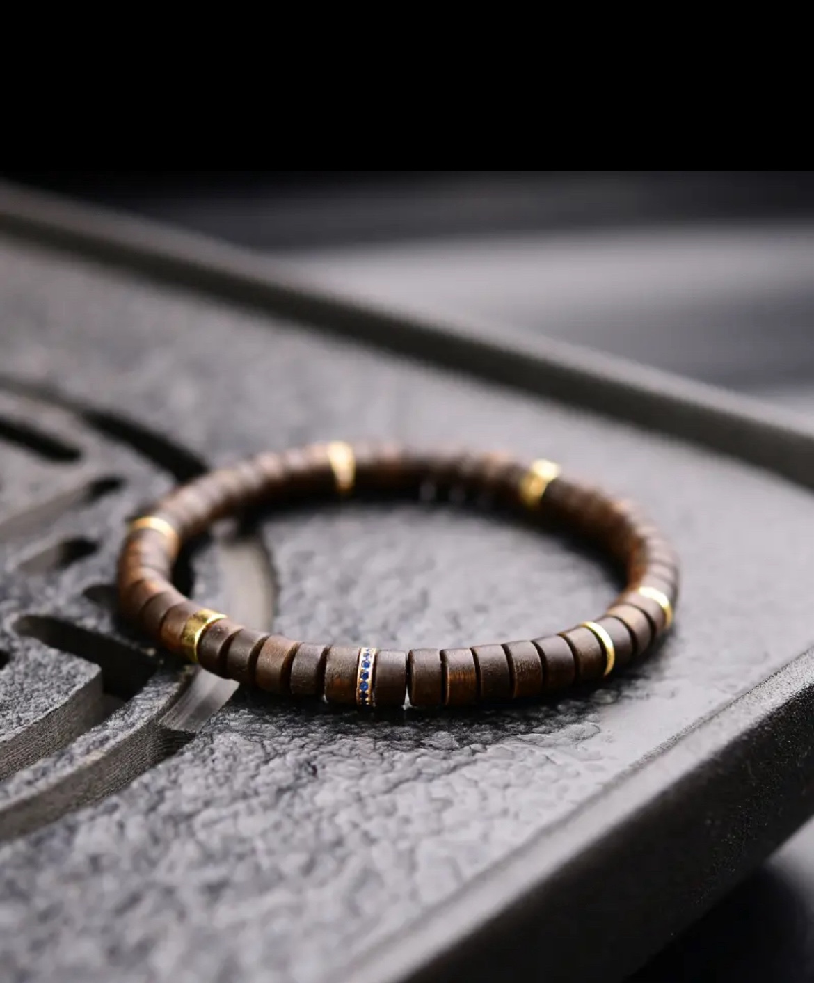 WILD 荒野の天然植栽沈香ブレスレット ストレートカットタブレット ラウンド型メロウウッドボーイフレンドブレスレット