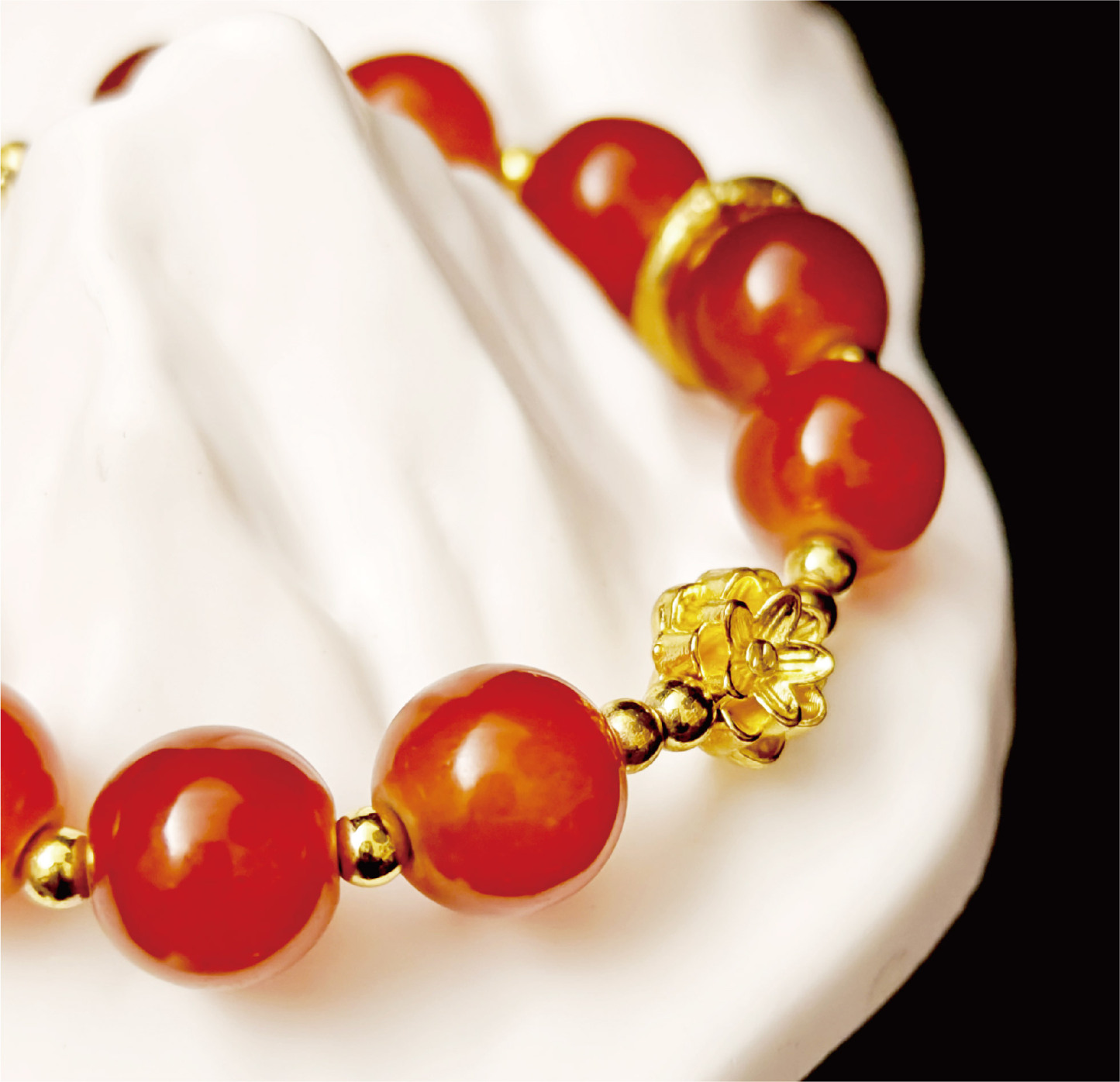 蓮の花ビーズ 開運ブレスレット