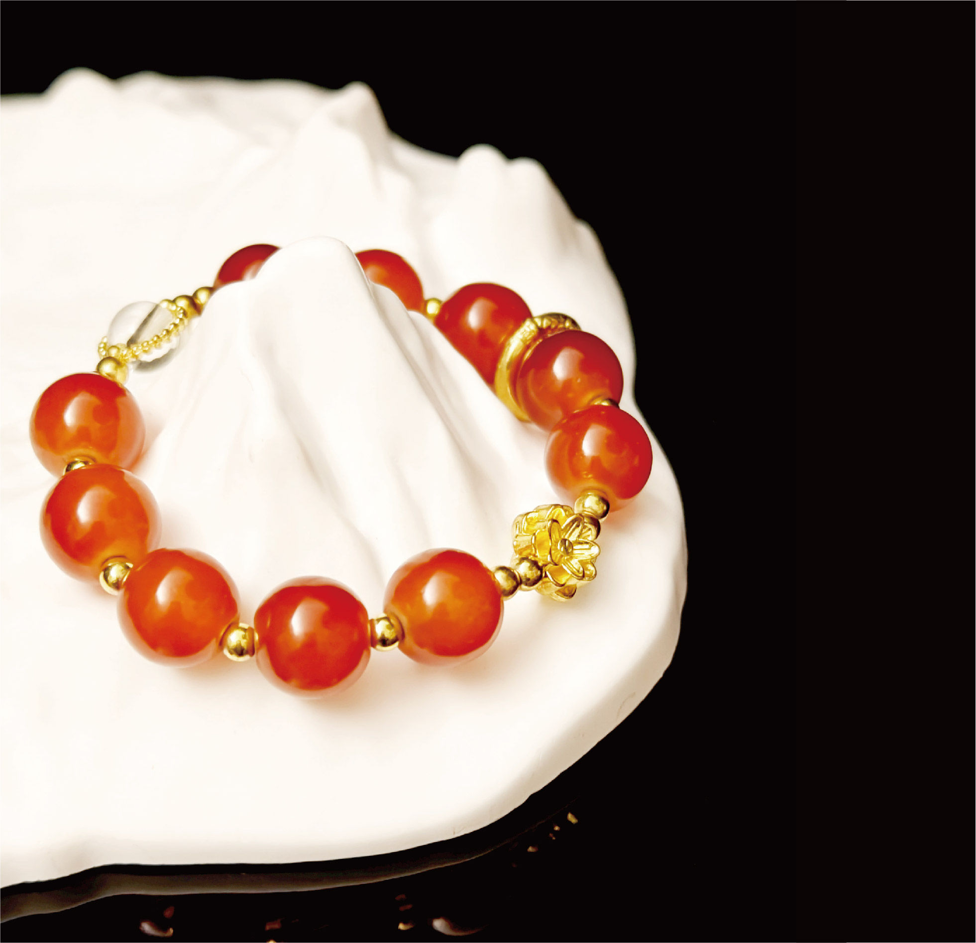 蓮の花ビーズ 開運ブレスレット