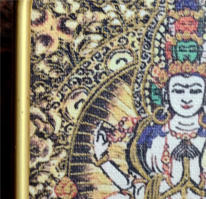 チベット伝承 千手観音 タンカ ペンダントトップ