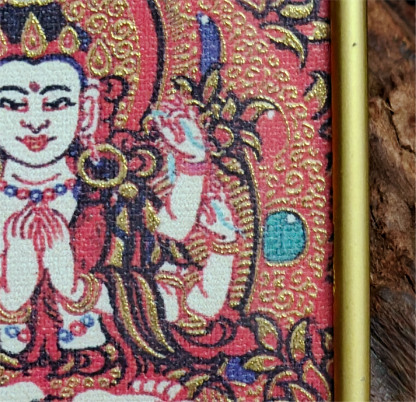 チベット伝承 千手観音 タンカ ペンダントトップ