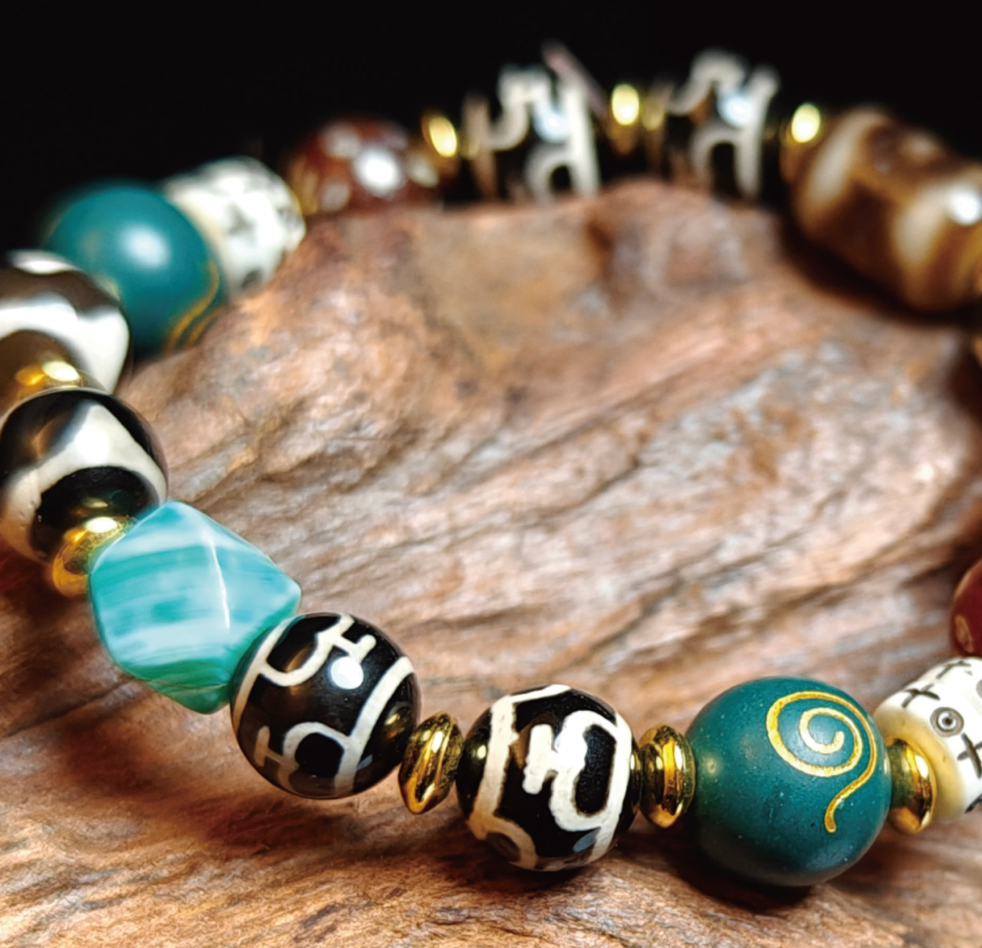 天珠（てんじゅ）マルチジュエルブレスレット