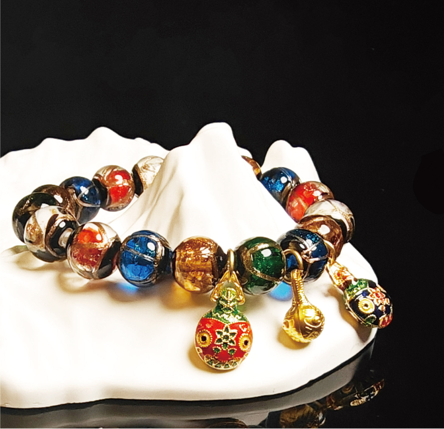 香灰琉璃ブレスレット